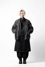画像をギャラリービューアに読み込む, Y's BANG ON! No.173 POLYESTER TAFFETA + WOOL PILE PATCHED BLOUSON (BLACK)