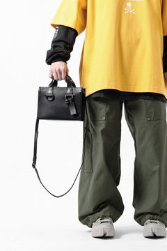 Load image into Gallery viewer, discord Yohji Yamamoto Zipper Tote Bag (Mini) / Cow Skin Leather (BLACK)