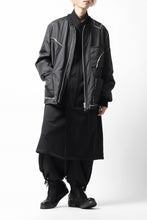 画像をギャラリービューアに読み込む, Y's BANG ON! No.173 POLYESTER TAFFETA + WOOL PILE PATCHED BLOUSON (BLACK)