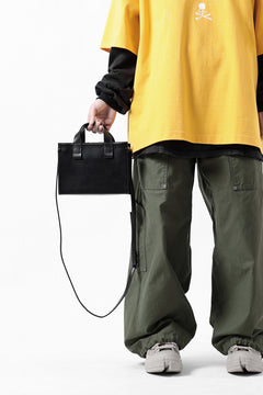 Load image into Gallery viewer, discord Yohji Yamamoto Zipper Tote Bag (Mini) / Cow Skin Leather (BLACK)