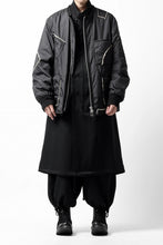画像をギャラリービューアに読み込む, Y's BANG ON! No.173 POLYESTER TAFFETA + WOOL PILE PATCHED BLOUSON (BLACK)