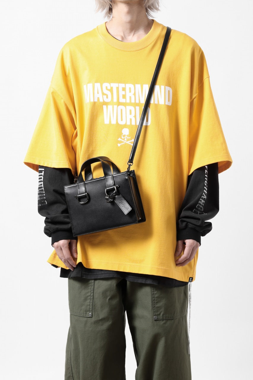 Load image into Gallery viewer, discord Yohji Yamamoto Zipper Tote Bag (Mini) / Cow Skin Leather (BLACK)