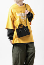 画像をギャラリービューアに読み込む, discord Yohji Yamamoto Zipper Tote Bag (Mini) / Cow Skin Leather (BLACK)