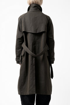 画像をギャラリービューアに読み込む, KLASICA GRANADO MOTORCYCLE TRENCH COAT / TRI UNION HIGH DENSITY GABADINE (MILITARY)