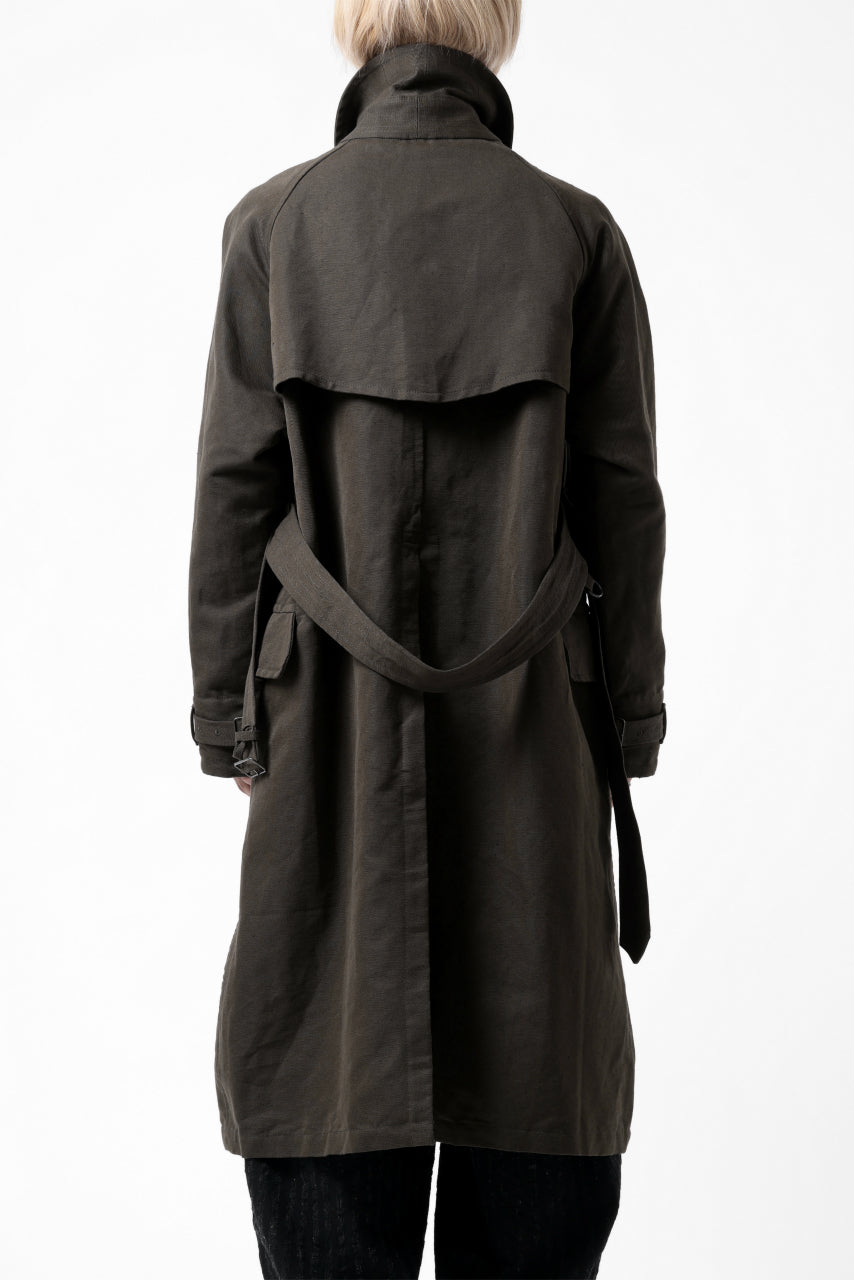 画像をギャラリービューアに読み込む, KLASICA GRANADO MOTORCYCLE TRENCH COAT / TRI UNION HIGH DENSITY GABADINE (MILITARY)