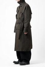 画像をギャラリービューアに読み込む, KLASICA GRANADO MOTORCYCLE TRENCH COAT / TRI UNION HIGH DENSITY GABADINE (MILITARY)