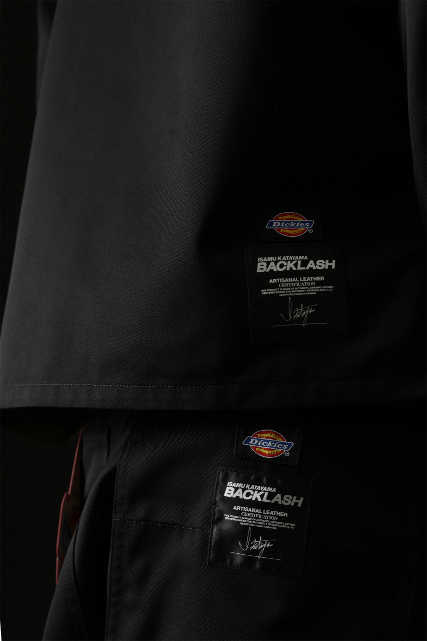 Load image into Gallery viewer, ISAMU KATAYAMA BACKLASH xx Dickies® DOUBLE RIDERS JACKET (BLACK)