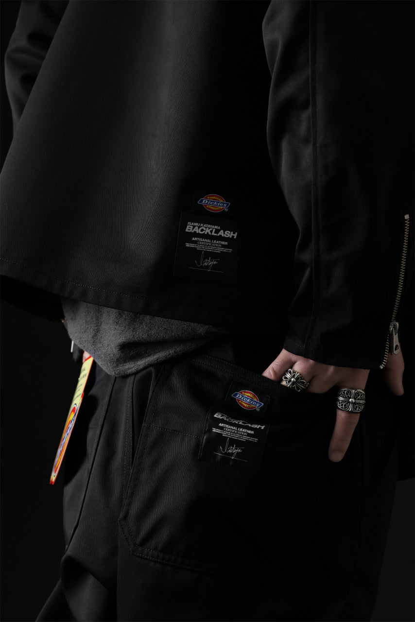 Load image into Gallery viewer, ISAMU KATAYAMA BACKLASH xx Dickies® DOUBLE RIDERS JACKET (BLACK)