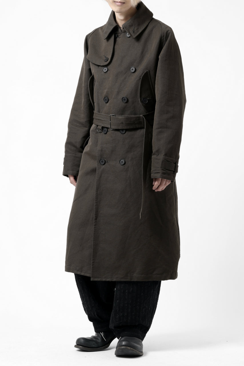 画像をギャラリービューアに読み込む, KLASICA GRANADO MOTORCYCLE TRENCH COAT / TRI UNION HIGH DENSITY GABADINE (MILITARY)