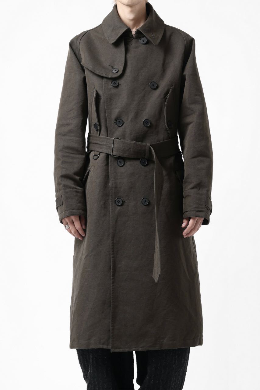 画像をギャラリービューアに読み込む, KLASICA GRANADO MOTORCYCLE TRENCH COAT / TRI UNION HIGH DENSITY GABADINE (MILITARY)