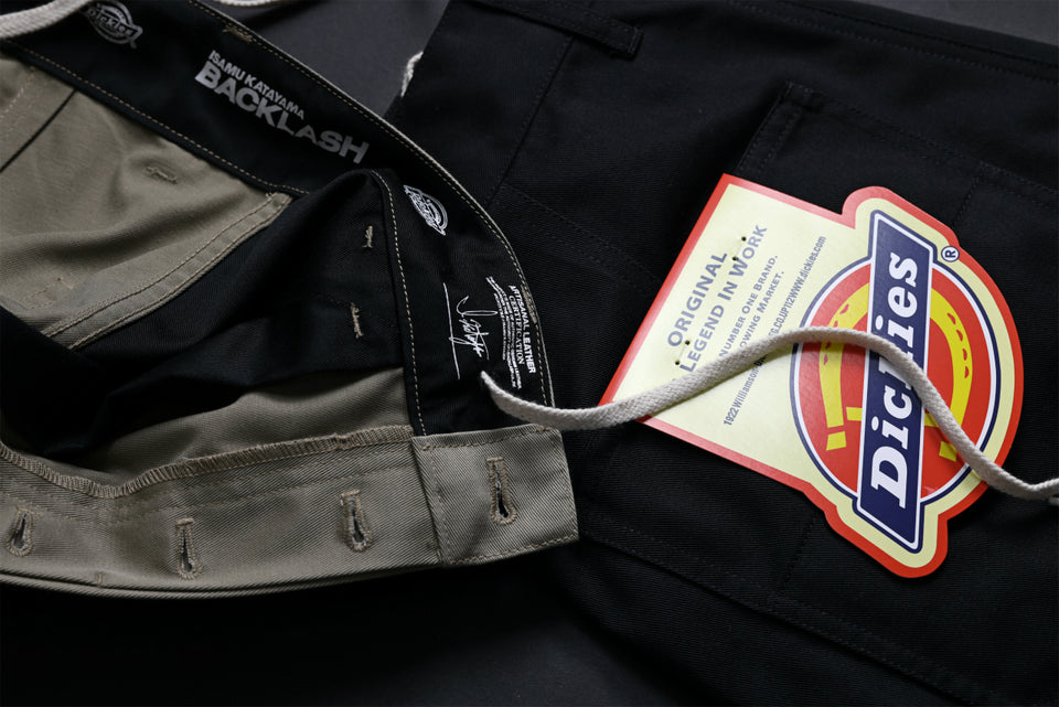 Load image into Gallery viewer, ISAMU KATAYAMA BACKLASH xx Dickies® DOUBLE KNEE PANTS (KHAKI)