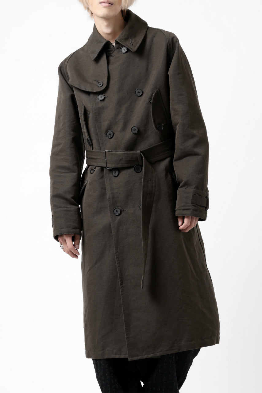 画像をギャラリービューアに読み込む, KLASICA GRANADO MOTORCYCLE TRENCH COAT / TRI UNION HIGH DENSITY GABADINE (MILITARY)