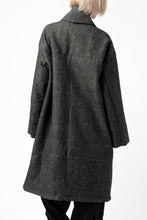 画像をギャラリービューアに読み込む, KLASICA SAULT FOLK DOUBLE BREASTED OVER COAT / CLASSIC HERRING BONE (BLACK)
