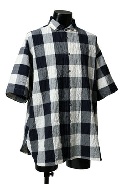 画像をギャラリービューアに読み込む, forme d'expression Short Sleeve Oversized Shirt (Big Check)