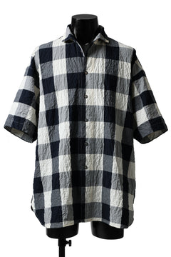 画像をギャラリービューアに読み込む, forme d'expression Short Sleeve Oversized Shirt (Big Check)