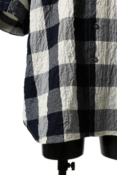 画像をギャラリービューアに読み込む, forme d'expression Short Sleeve Oversized Shirt (Big Check)