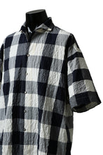 画像をギャラリービューアに読み込む, forme d'expression Short Sleeve Oversized Shirt (Big Check)