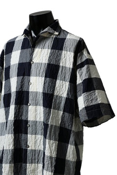画像をギャラリービューアに読み込む, forme d'expression Short Sleeve Oversized Shirt (Big Check)