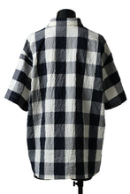 画像をギャラリービューアに読み込む, forme d'expression Short Sleeve Oversized Shirt (Big Check)
