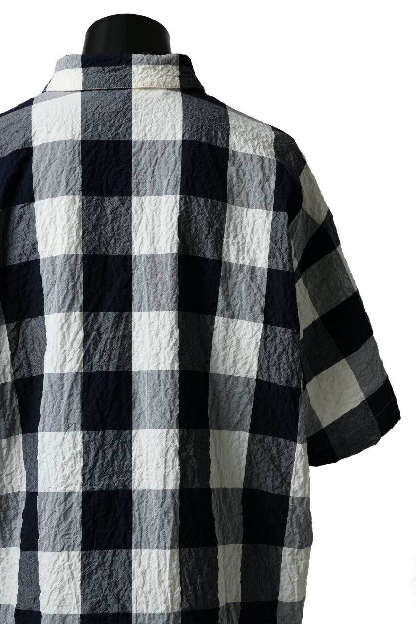 画像をギャラリービューアに読み込む, forme d'expression Short Sleeve Oversized Shirt (Big Check)