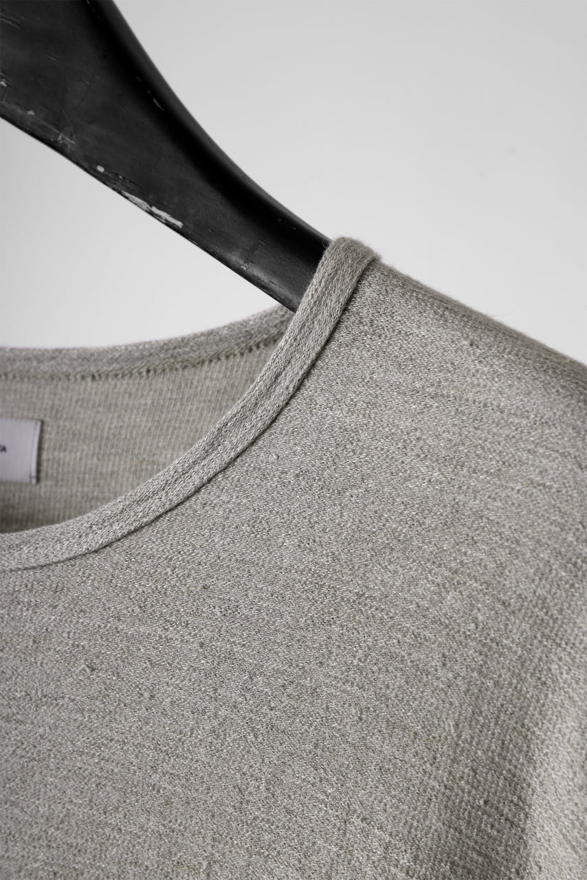 Load image into Gallery viewer, CAPERTICA OVERSIZED ASYMMETRY TEE / LINEN HEAVY JERSEY (KINARI)