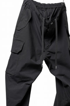 画像をギャラリービューアに読み込む, ISAMU KATAYAMA BACKLASH WIDE CARGO PANTS / STRETCH TYPEWRITER CLOTH (BLACK)