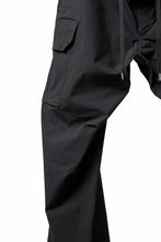 画像をギャラリービューアに読み込む, ISAMU KATAYAMA BACKLASH WIDE CARGO PANTS / STRETCH TYPEWRITER CLOTH (BLACK)
