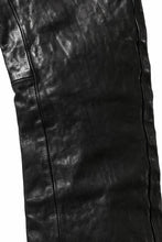 画像をギャラリービューアに読み込む, ISAMU KATAYAMA BACKLASH exclusive TIGHT STRAIGHT LEATHER PANTS / GARMENT DYED - ITALY SHOULDER (BLACK)