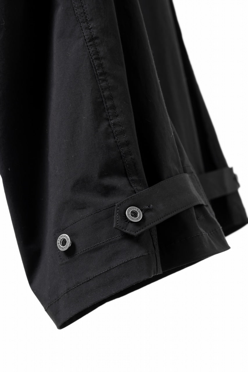 画像をギャラリービューアに読み込む, ISAMU KATAYAMA BACKLASH WIDE CARGO PANTS / STRETCH TYPEWRITER CLOTH (BLACK)