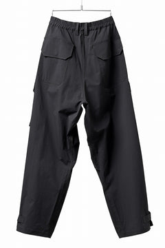 画像をギャラリービューアに読み込む, ISAMU KATAYAMA BACKLASH WIDE CARGO PANTS / STRETCH TYPEWRITER CLOTH (BLACK)
