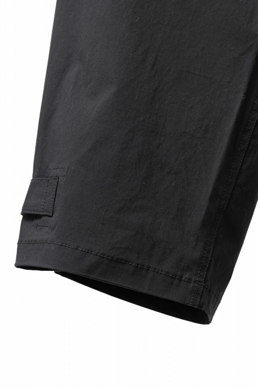 画像をギャラリービューアに読み込む, ISAMU KATAYAMA BACKLASH WIDE CARGO PANTS / STRETCH TYPEWRITER CLOTH (BLACK)