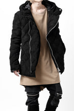 画像をギャラリービューアに読み込む, ISAMU KATAYAMA BACKLASH HOODED DOWN JACKET / KANGAROO REVERSE + POLISH WHITE GOOSE (BLACK)