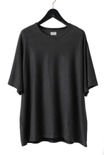 Load image into Gallery viewer, CAPERTICA OVERSIZED ASYMMETRY TEE / LINEN HEAVY JERSEY (ANTIQUE BLACK)
