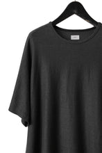 Load image into Gallery viewer, CAPERTICA OVERSIZED ASYMMETRY TEE / LINEN HEAVY JERSEY (ANTIQUE BLACK)