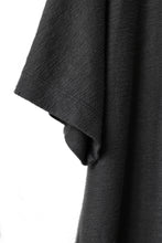 Load image into Gallery viewer, CAPERTICA OVERSIZED ASYMMETRY TEE / LINEN HEAVY JERSEY (ANTIQUE BLACK)