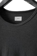 Load image into Gallery viewer, CAPERTICA OVERSIZED ASYMMETRY TEE / LINEN HEAVY JERSEY (ANTIQUE BLACK)
