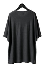 Load image into Gallery viewer, CAPERTICA OVERSIZED ASYMMETRY TEE / LINEN HEAVY JERSEY (ANTIQUE BLACK)