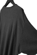 Load image into Gallery viewer, CAPERTICA OVERSIZED ASYMMETRY TEE / LINEN HEAVY JERSEY (ANTIQUE BLACK)