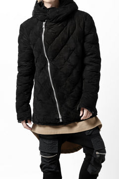 画像をギャラリービューアに読み込む, ISAMU KATAYAMA BACKLASH HOODED DOWN JACKET / KANGAROO REVERSE + POLISH WHITE GOOSE (BLACK)