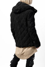 画像をギャラリービューアに読み込む, ISAMU KATAYAMA BACKLASH HOODED DOWN JACKET / KANGAROO REVERSE + POLISH WHITE GOOSE (BLACK)