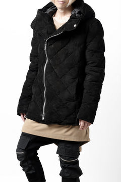 画像をギャラリービューアに読み込む, ISAMU KATAYAMA BACKLASH HOODED DOWN JACKET / KANGAROO REVERSE + POLISH WHITE GOOSE (BLACK)