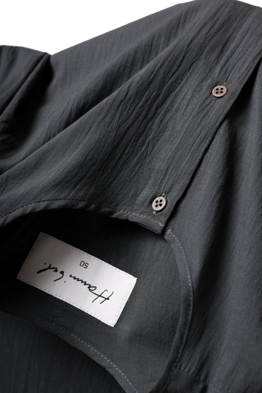 画像をギャラリービューアに読み込む, Hannibal. Collarless Shirt / Jos 132. (ANTHRACITE)