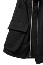 画像をギャラリービューアに読み込む, A.F ARTEFACT TWISTED HAKAMA-CARGO PANTS / COTTON SWEAT (BLACK)