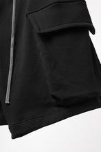 画像をギャラリービューアに読み込む, A.F ARTEFACT TWISTED HAKAMA-CARGO PANTS / COTTON SWEAT (BLACK)