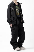 画像をギャラリービューアに読み込む, ISAMU KATAYAMA BACKLASH WIDE CARGO PANTS / STRETCH TYPEWRITER CLOTH (BLACK)