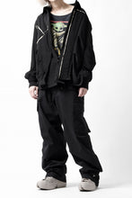 画像をギャラリービューアに読み込む, ISAMU KATAYAMA BACKLASH WIDE CARGO PANTS / STRETCH TYPEWRITER CLOTH (BLACK)
