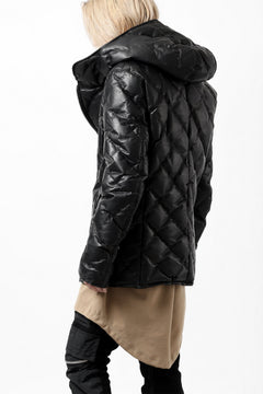 画像をギャラリービューアに読み込む, ISAMU KATAYAMA BACKLASH HOODED DOWN JACKET / LUXURY STEER + POLISH WHITE GOOSE (BLACK)