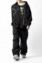 画像をギャラリービューアに読み込む, ISAMU KATAYAMA BACKLASH WIDE CARGO PANTS / STRETCH TYPEWRITER CLOTH (BLACK)