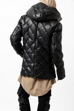 画像をギャラリービューアに読み込む, ISAMU KATAYAMA BACKLASH HOODED DOWN JACKET / LUXURY STEER + POLISH WHITE GOOSE (BLACK)