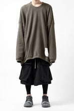 画像をギャラリービューアに読み込む, A.F ARTEFACT TWISTED HAKAMA-CARGO PANTS / COTTON SWEAT (BLACK)